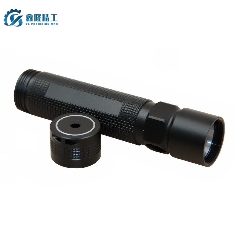Custom CNC Machined 6061‑T6 Aluminum LED Flashlight Housing