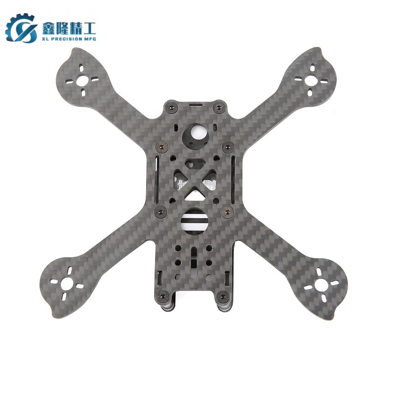 CNC Precision Carbon Fibre CF Machining UAV Parts for Aerospace